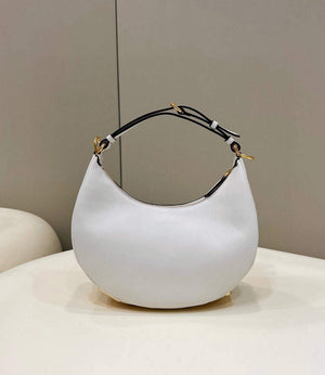 Fendi 8BR798 Fendigraphy Small White leather bag 80056M White - Default Title - View 6