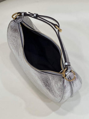 Fendi 8BR798 Fendigraphy Small White leather bag 80056M Silver - Default Title - View 9