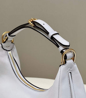 Fendi 8BR798 Fendigraphy Small White leather bag 80056M White - Default Title - View 4