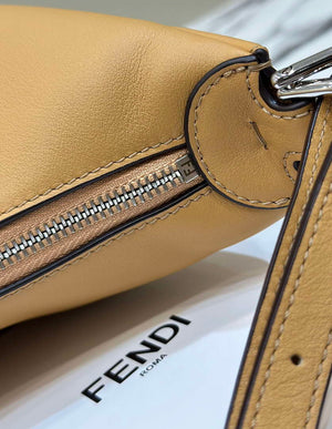 Fendi 8BR799 Fendigraphy Medium Brown laminated leather bag 80136L - Default Title - View 5
