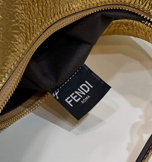 Fendi 8BR799 Fendigraphy Medium Gold laminated leather bag - Default Title - View 8