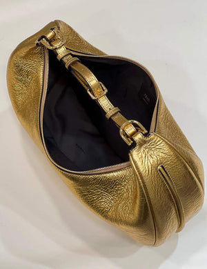 Fendi 8BR799 Fendigraphy Medium Gold laminated leather bag - Default Title - View 9