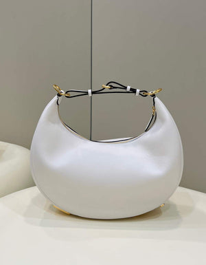 Fendi 8BR799 Fendigraphy Medium White laminated leather bag - Default Title - View 1