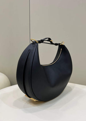 Fendi 8BR799 Fendigraphy Medium Black laminated leather bag - Default Title - View 2
