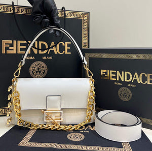 Fendi 8BR801 Baguette Brooch Bag White - Default Title - View 1