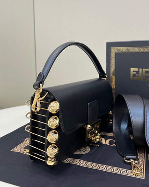 Fendi 8BR801 Baguette Brooch Bag Black - Default Title - View 3