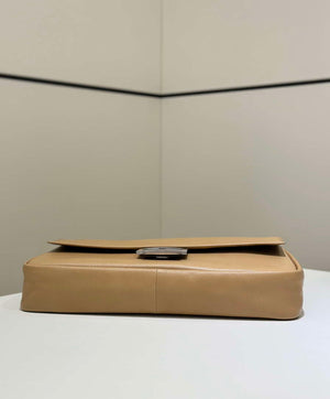 Fendi 8BR828AS7AF1QD0 Baguette Chain Large Black leather bag 8669 Apricot - Default Title - View 3