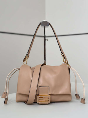 Fendi 8BR833AQ0DF1SK5 Mamma Baguette Medium Pale pink nappa leather bag 8677M - Default Title - View 2