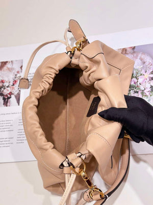 Fendi 8BR833AQ0DF1SK5 Mamma Baguette Medium Pale pink nappa leather bag 8677M - Default Title - View 9