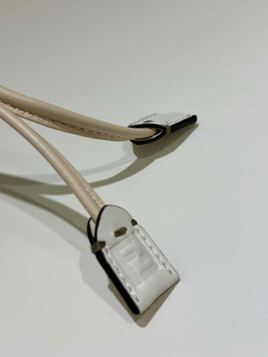 Fendi 8BR833AQ0DF1SK5 Mamma Baguette Medium White nappa leather bag 8677M - Default Title - View 5