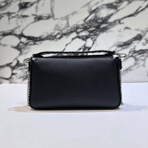 Fendi 8BS017 Baguette Mini Black Selleria bag with 309 hand-sewn Tpstitches 8610S - Default Title - View 11