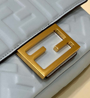 Fendi 8BS017 Baguette Mini Blue leather 0135 bag - Default Title - View 5