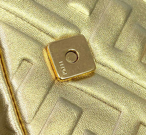 Fendi 8BS017 Baguette Mini Gold leather 0135 bag - Default Title - View 8