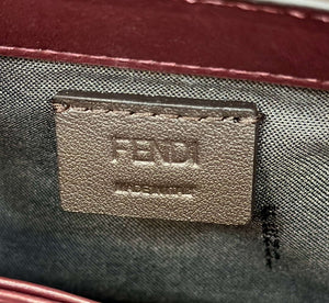 Fendi 8BS017 Baguette Mini Wine Red leather 0135S bag - Default Title - View 9