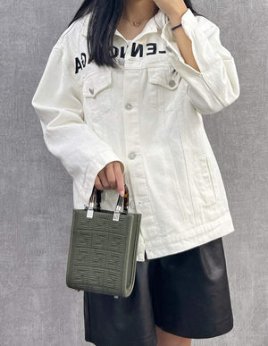 Fendi 8BS051 Mini Sunshine Shopper Bag 8527 Green - Default Title - View 10