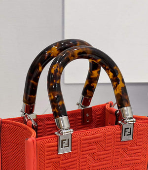 Fendi 8BS051 Mini Sunshine Shopper Bag 8527 Red - Default Title - View 5