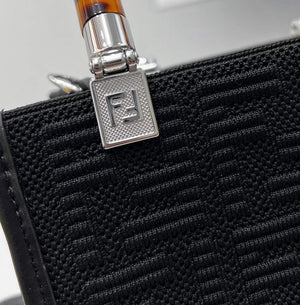 Fendi 8BS051 Mini Sunshine Shopper Bag 8527 Black - Default Title - View 6