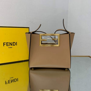 Fendi 8BS054 fendi way small Apricot Leather Bag - Default Title - View 2
