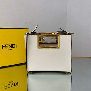 Fendi 8BS054 fendi way small Beige Leather Bag - Default Title - View 2