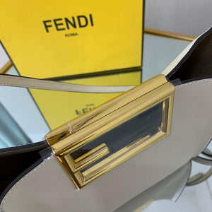 Fendi 8BS054 fendi way small Beige Leather Bag - Default Title - View 6