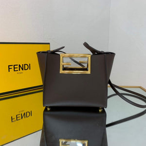 Fendi 8BS054 fendi way small Brown Leather Bag - Default Title - View 2