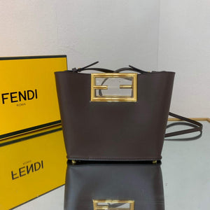 Fendi 8BS054 fendi way small Brown Leather Bag - Default Title - View 3