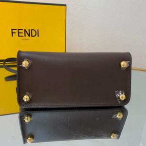 Fendi 8BS054 fendi way small Brown Leather Bag - Default Title - View 9
