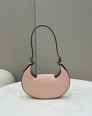 Fendi 8BS065 Fendi Cookie Pink leather mini Croissant bag 8556 - Default Title - View 2