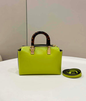 Fendi 8BS067 By The Way Mini Small Boston bag in mint Grass Green leather - Default Title - View 2