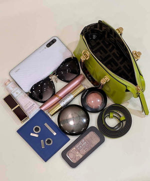 Fendi 8BS067 By The Way Mini Small Boston bag in mint Grass Green leather - Default Title - View 9