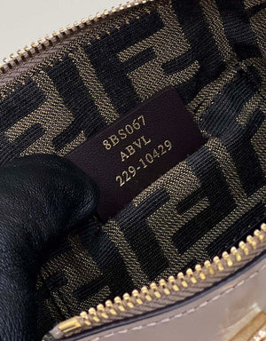 Fendi 8BS067 By The Way Mini Small Boston bag in mint Gray leather - Default Title - View 7