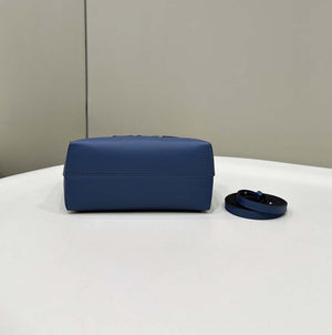 Fendi 8BS067 By The Way Mini Small Boston bag in mint Navy Blue leather - Default Title - View 4