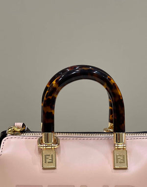 Fendi 8BS067 By The Way Mini Small Boston bag in mint Pink leather - Default Title - View 5