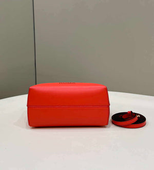 Fendi 8BS067 By The Way Mini Small Boston bag in mint Red leather - Default Title - View 4