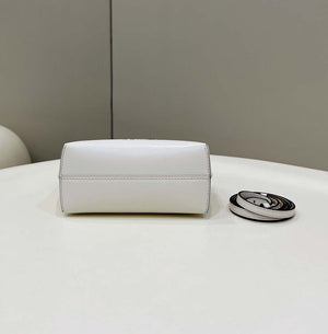 Fendi 8BS067 By The Way Mini Small Boston bag in mint White leather - Default Title - View 4