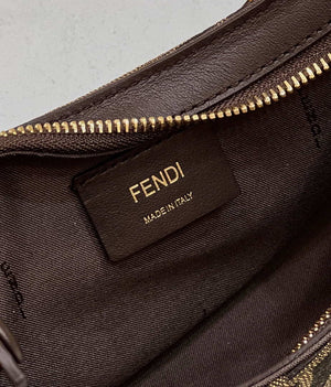 Fendi 8BS068 O¡¯Lock Swing Brown and fox fur pouch 8573 - Default Title - View 5