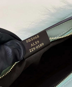 Fendi 8BS068ALS9F1IVT O¡¯Lock Swing Green leather and fox fur pouch 8573 - Default Title - View 9