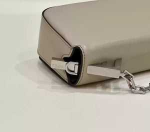 Fendi 8BS072 Fendi First Sight Gray leather mini bag - Default Title - View 6