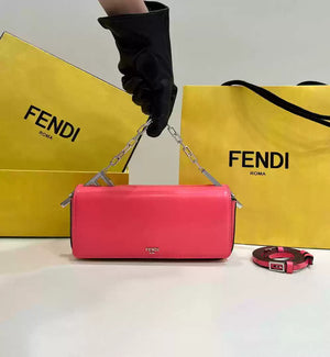 Fendi 8BS072 Fendi First Sight Red leather mini bag - Default Title - View 1