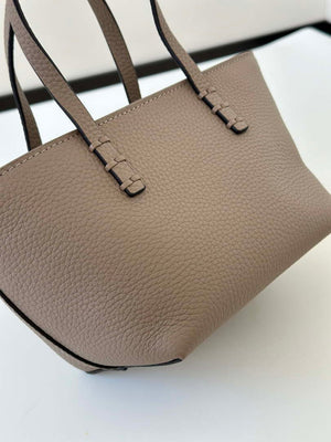 Fendi 8BS096 Gray Selleria bag with 62 hand-sewn topstitches 8655C - Default Title - View 8