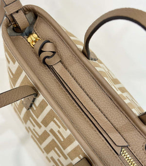 Fendi 8BS096 Roll Mini Apricot FF chenille mini-bag 8655 - Default Title - View 8