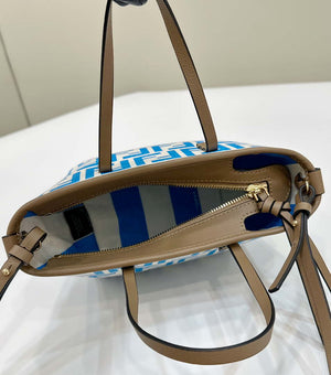 Fendi 8BS096 Roll Mini Blue FF chenille mini-bag 8655 - Default Title - View 9