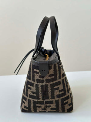 Fendi 8BS096 Roll Mini Brown FF chenille mini-bag 8655 - Default Title - View 3