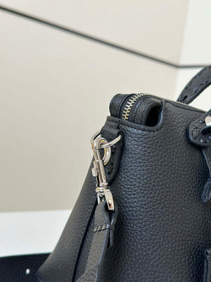 Fendi 8BS098 By The Way Selleria Mini Black Selleria mini-bag with 156 hand-sewn stitches 8668s - Default Title - View 5