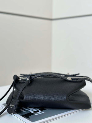 Fendi 8BS098 By The Way Selleria Mini Black Selleria mini-bag with 156 hand-sewn stitches 8668s - Default Title - View 10