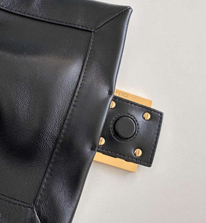 Fendi 8BS105ABVEF0K7E Mamma Baguette Small Black nappa leather mini bag 8677 - Default Title - View 6