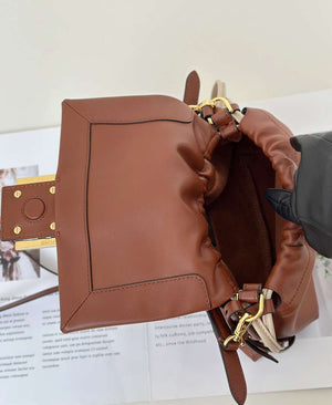 Fendi 8BS105ABVEF0K7E Mamma Baguette Small Brown nappa leather mini bag 8677 - Default Title - View 9