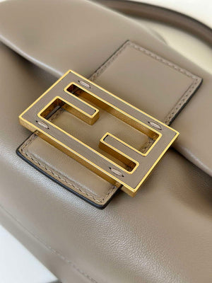 Fendi 8BS105ABVEF0K7E Mamma Baguette Small Dove Green nappa leather mini bag 8677 - Default Title - View 6