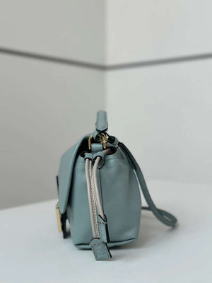Fendi 8BS105ABVEF0K7E Mamma Baguette Small Matcha green nappa leather mini bag 8677 - Default Title - View 3