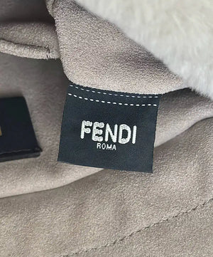 Fendi 8BS105ABVEF0K7E Small Mamma Baguette Beige shearling bag 8693s - Default Title - View 4
